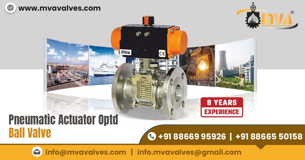 Pneumatic Actuator Operated Ball Valve in Ethiopia