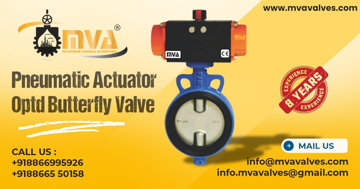 Pneumatic Actuator Operated Butterfly Valve in South Africa