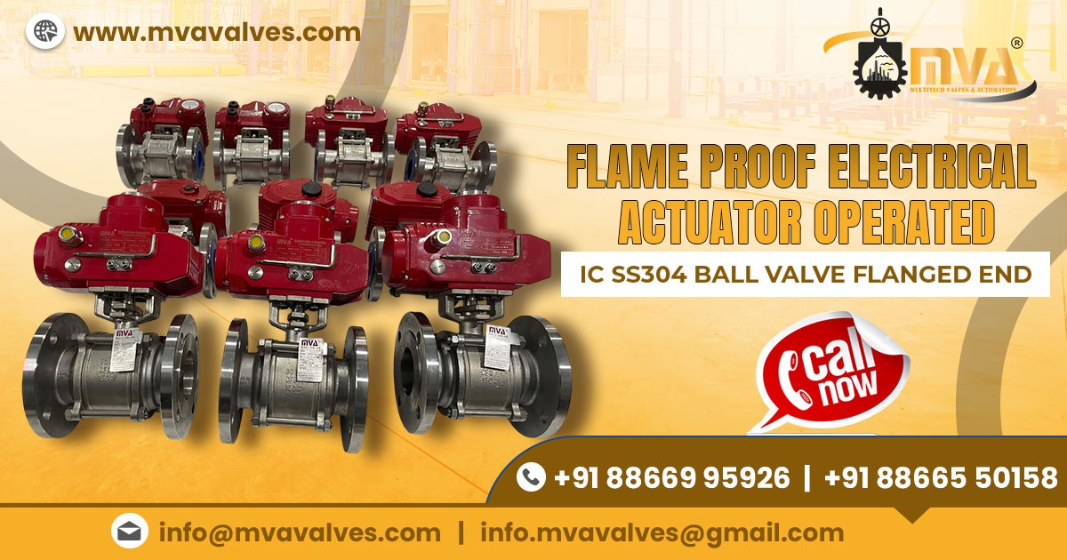 Flame Proof Electrical Actuator Operated Ball Valve in Algeria