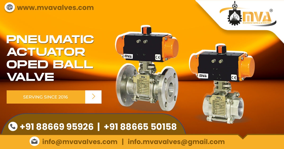 Pneumatic Actuator Operated Ball Valve in Ecuador