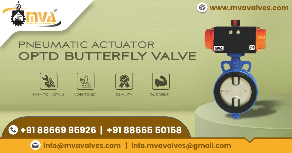 Pneumatic Actuator Operated Butterfly Valve in Ethiopia