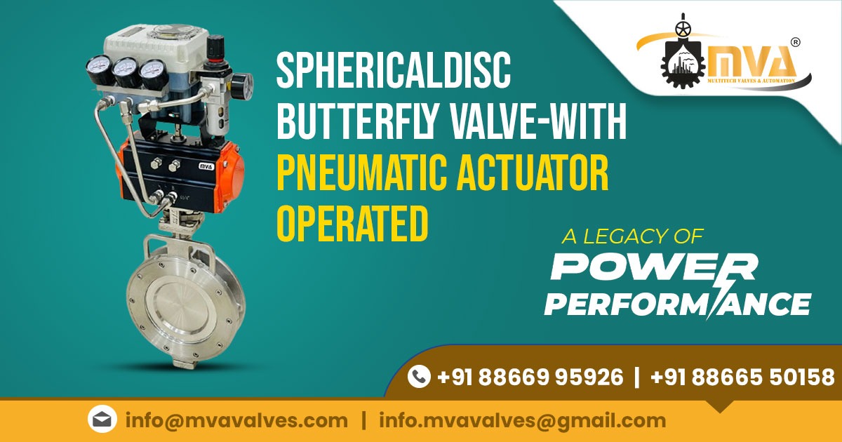 Pneumatic Actuator Butterfly Valve with Spherical Disc in USA