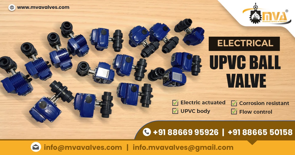 Electrical UPVC Ball Valve in UAE