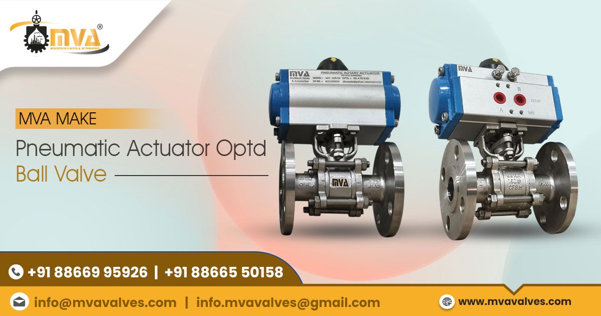 Pneumatic Actuator Operated Ball Valve in Chennai