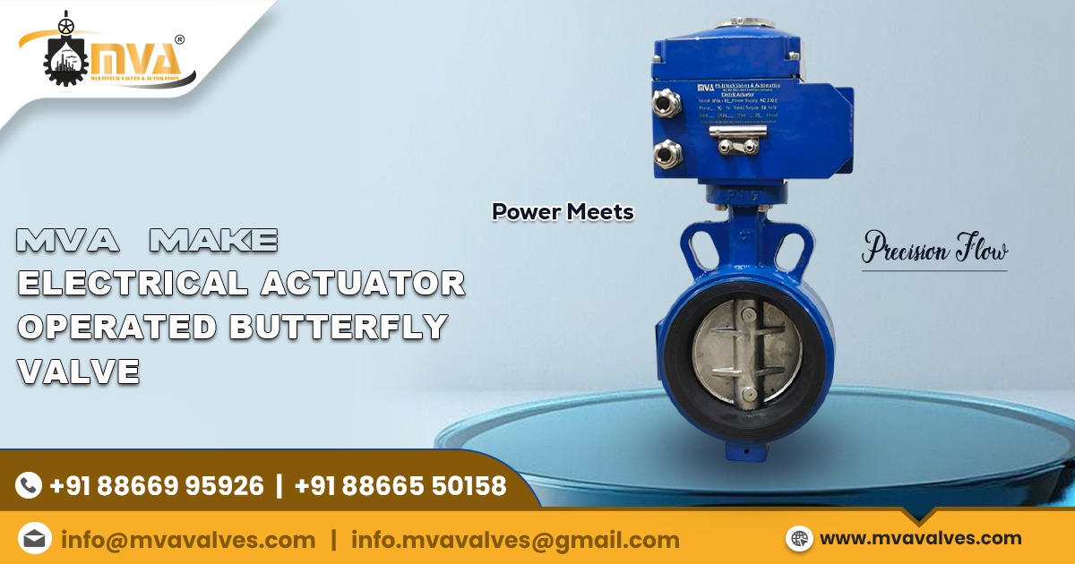Electrical Actuator Operated Butterfly Valve in Ahmedabad