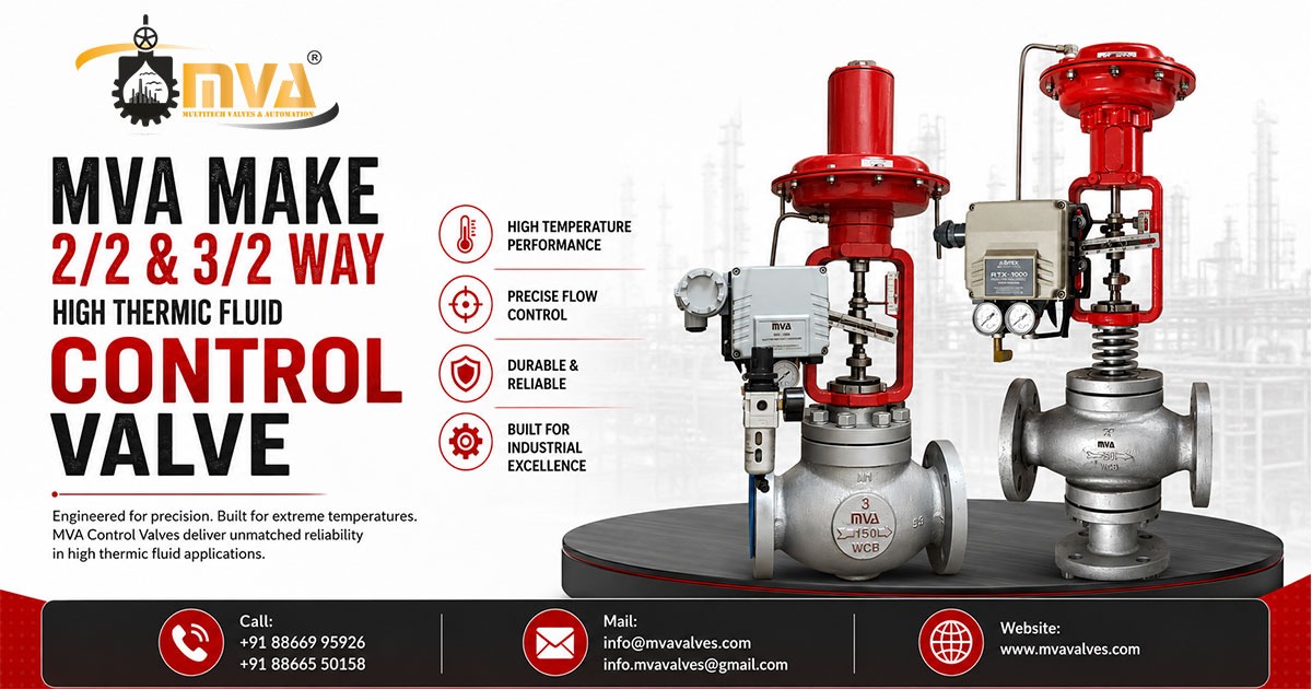 2/2 and 3/2 Way High Thermic Fluid Control Valve in Dahej