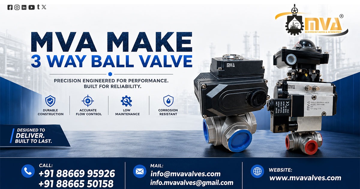 3 Way Ball Valve in Ankleshwar