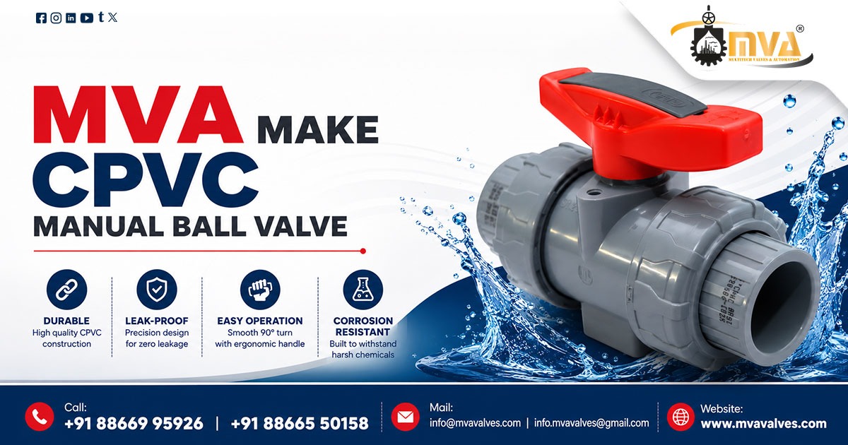 CPVC Manual Ball Valve in Ahmedabad