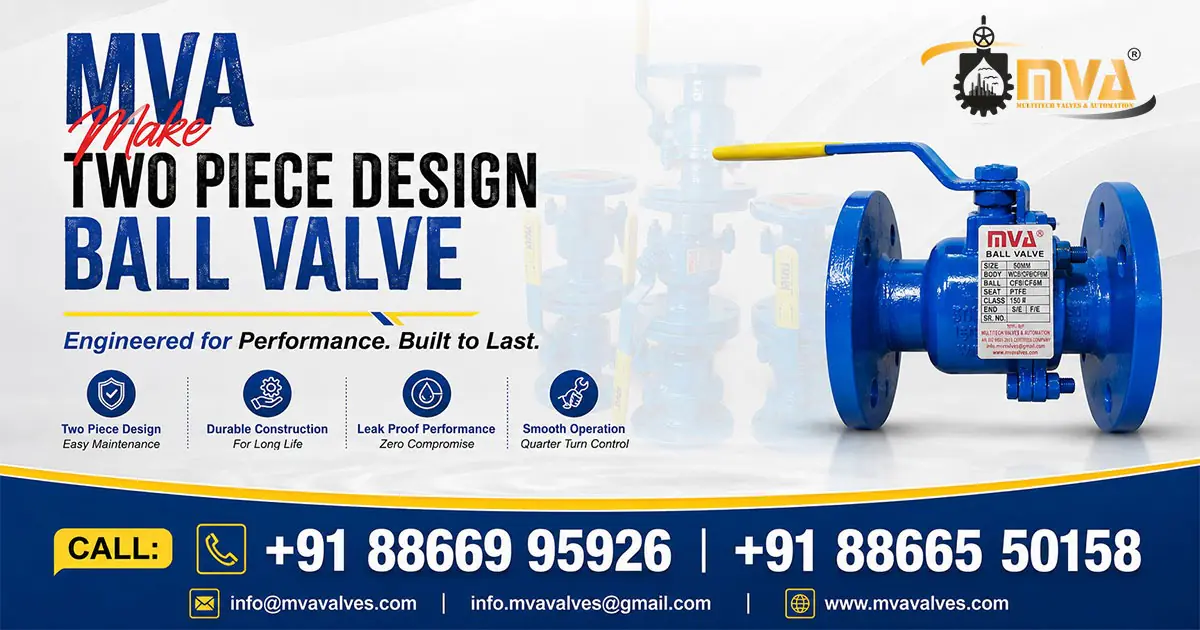 Two Piece Design Ball Valve in Ankleshwar