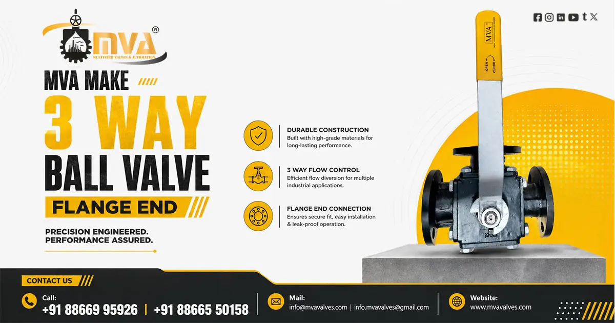 3 Way Ball Valve Flange End in Thailand