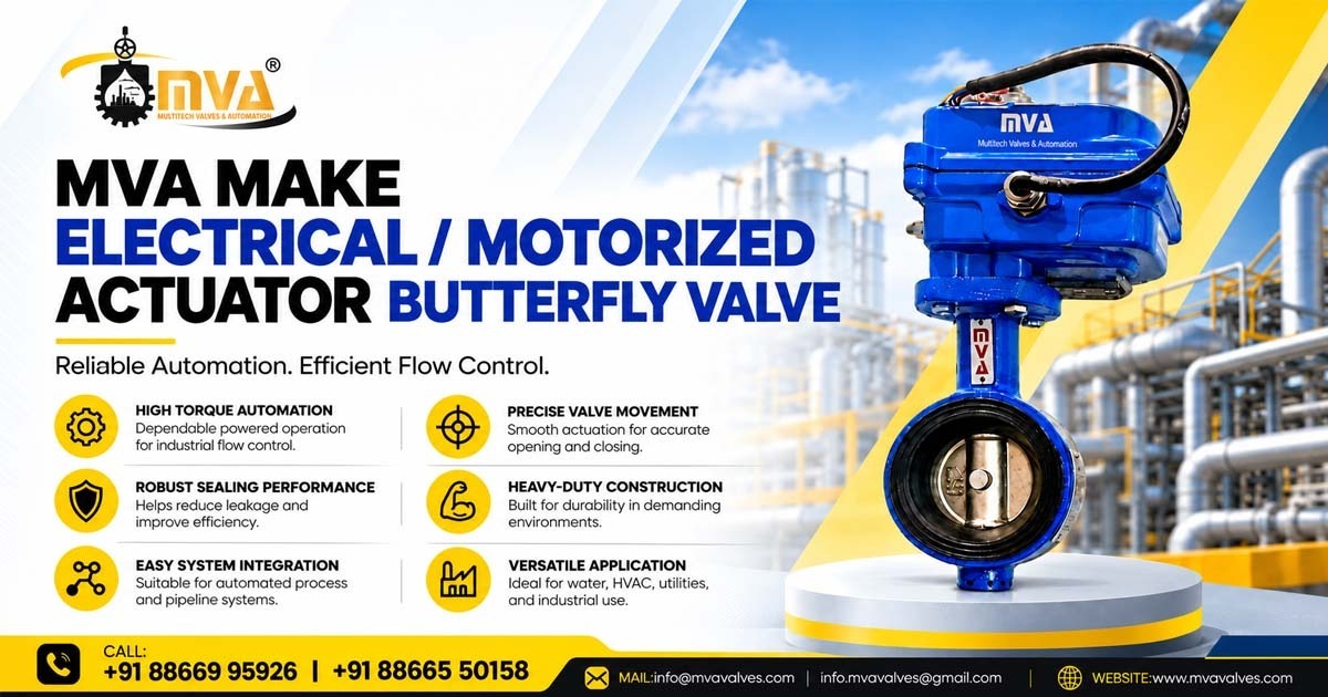 Electrical and Motorized Actuator Butterfly Valve in Kenya