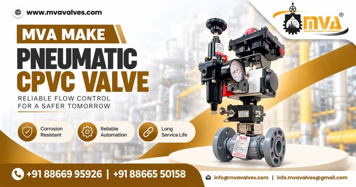 Pneumatic CPVC Valve in Ankleshwar